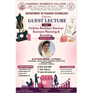 Fashion Boutique Startup Guest Lecture