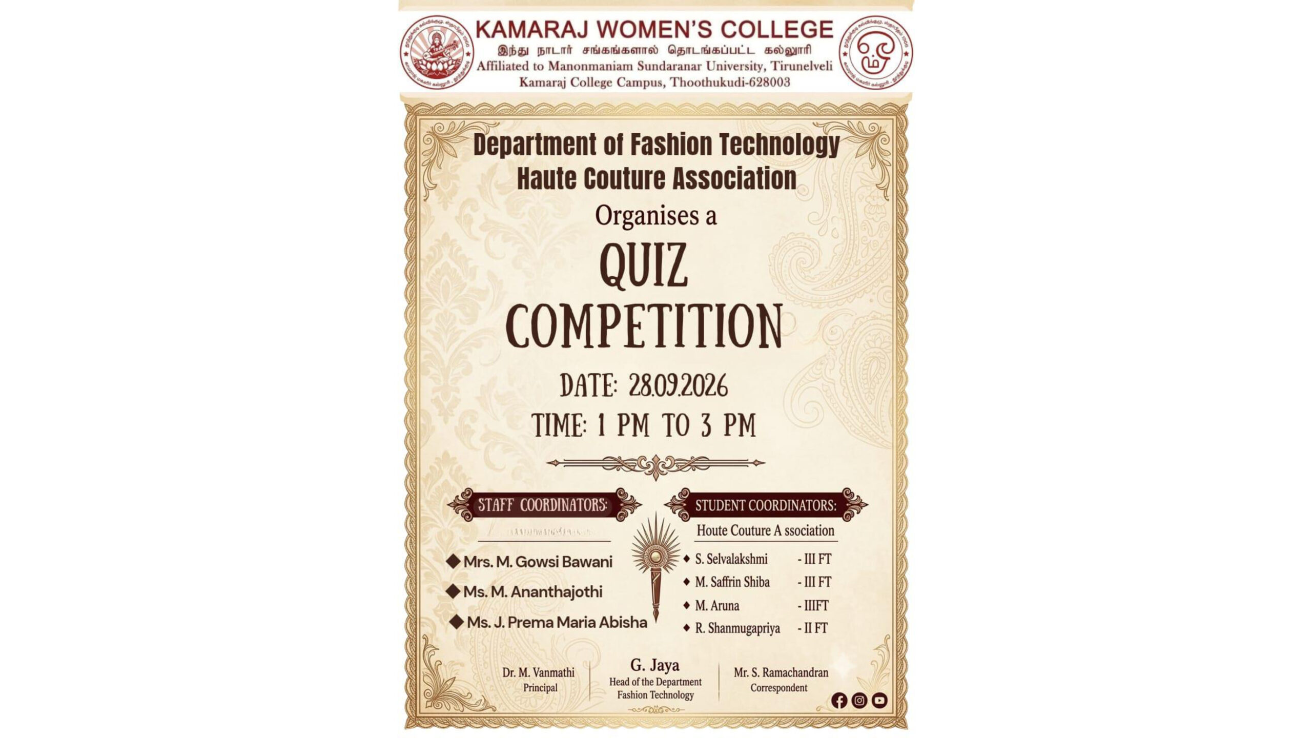 Fashion Quiz Competition