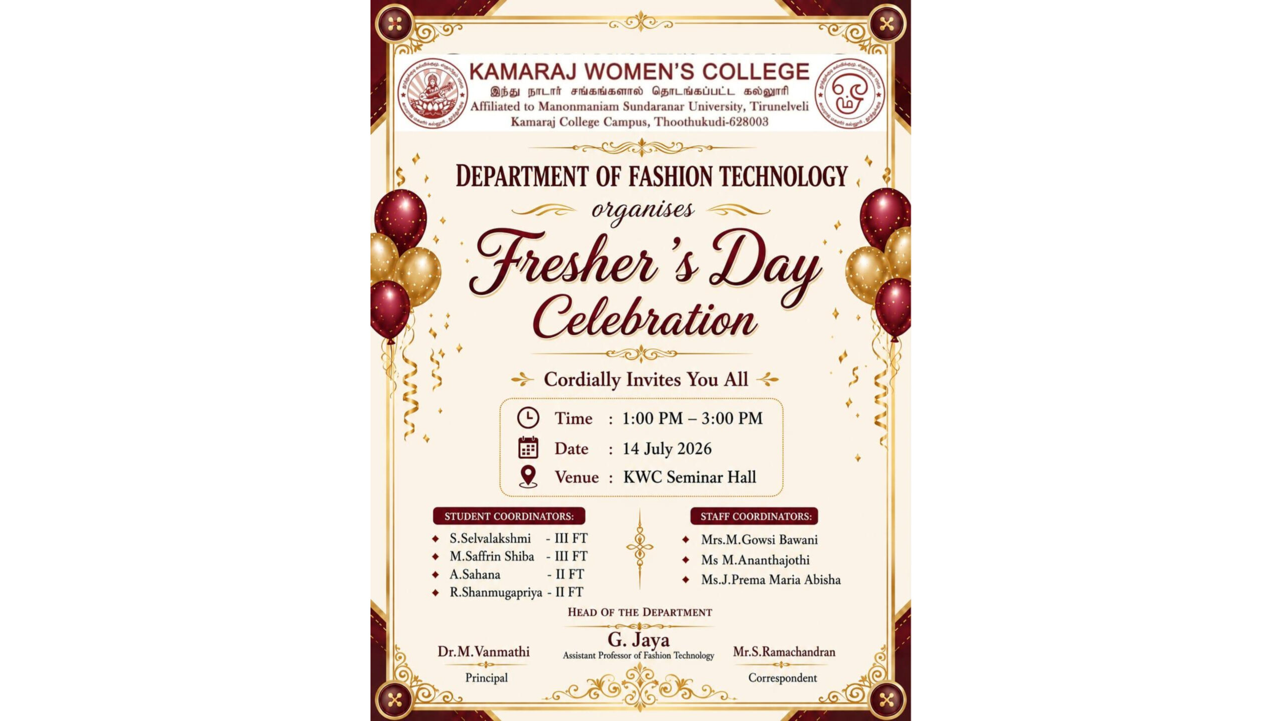 Freshers Day Celebration