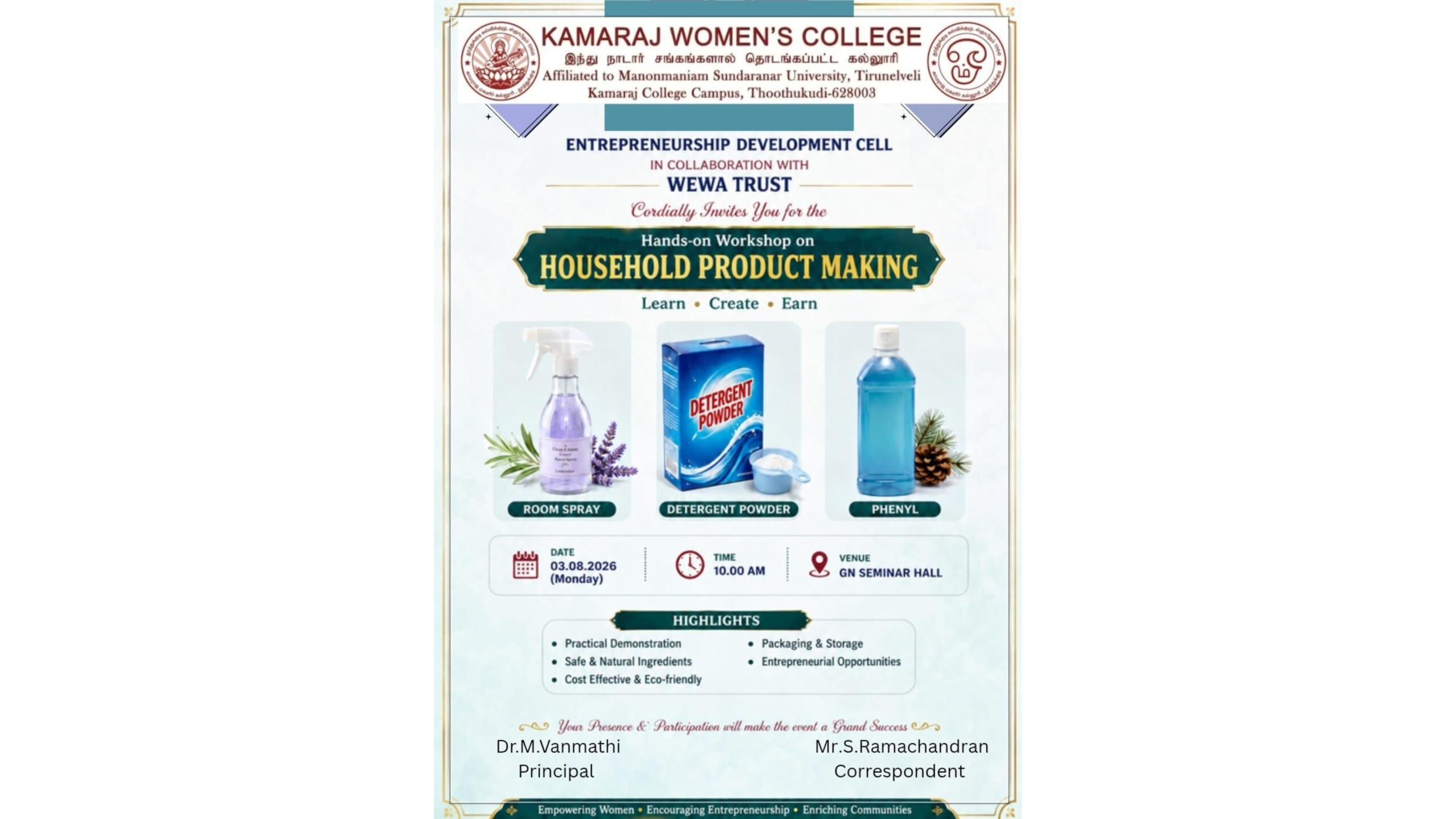 Household Product Making Workshop
