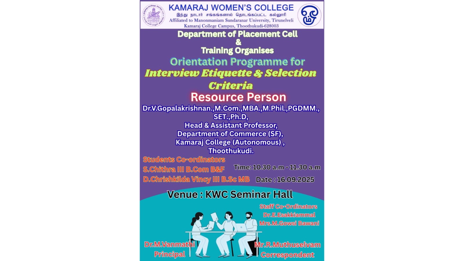 Interview Etiquette and Selection Criteria
