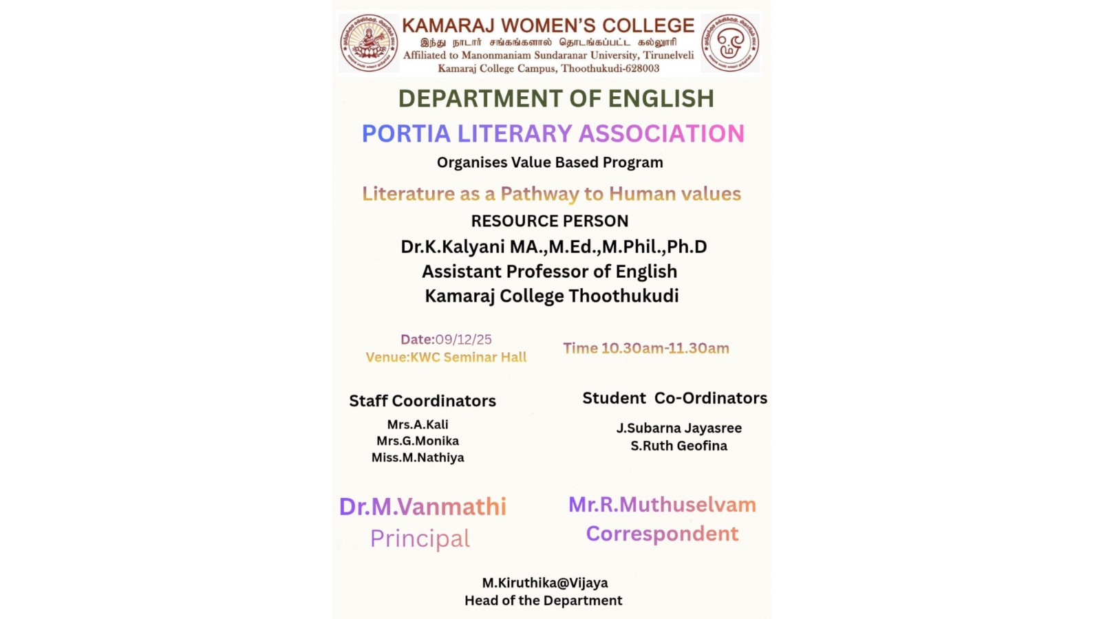 Literature as a Pathway to Human Values