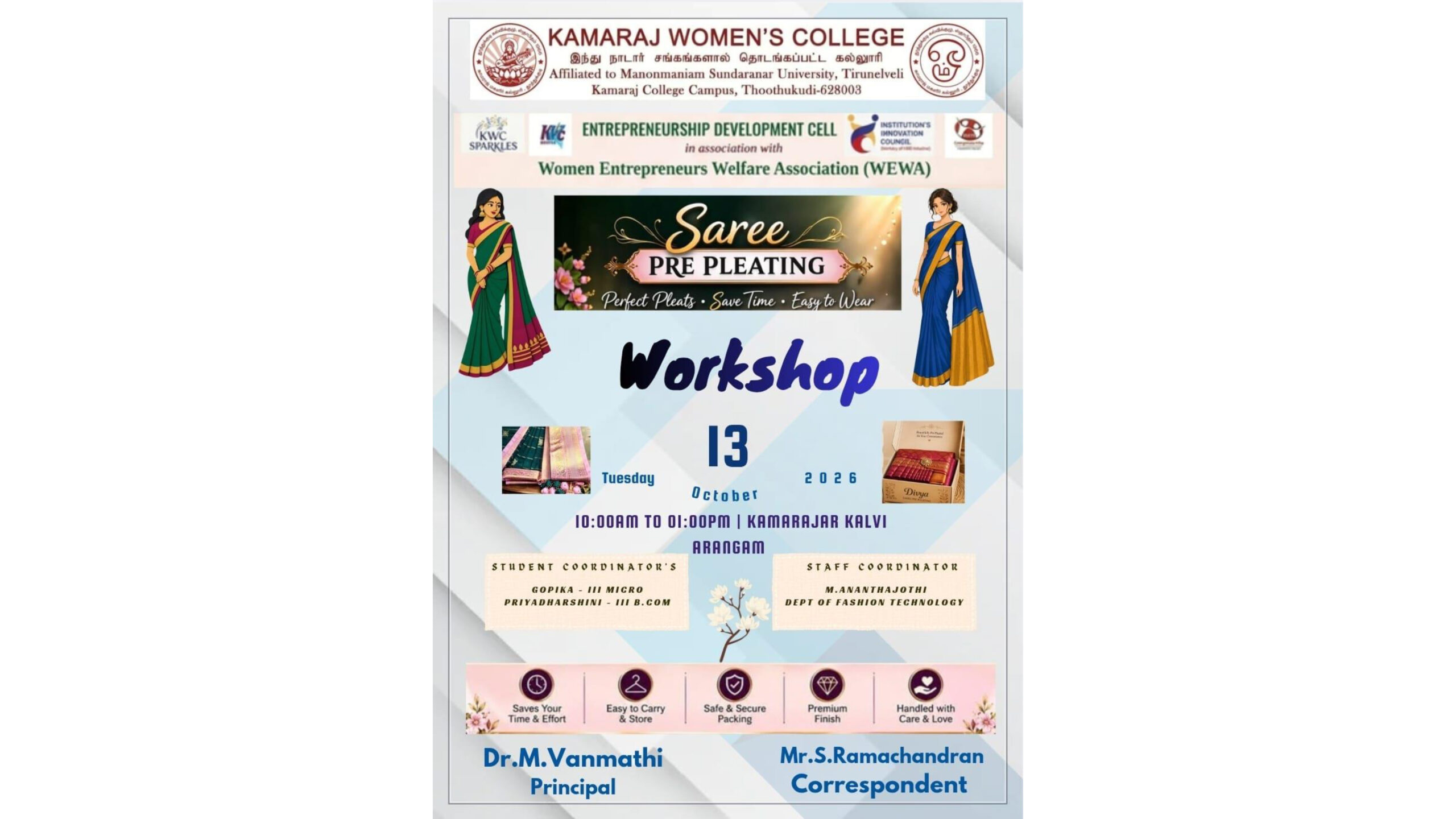 Saree Pre-Pleating Workshop