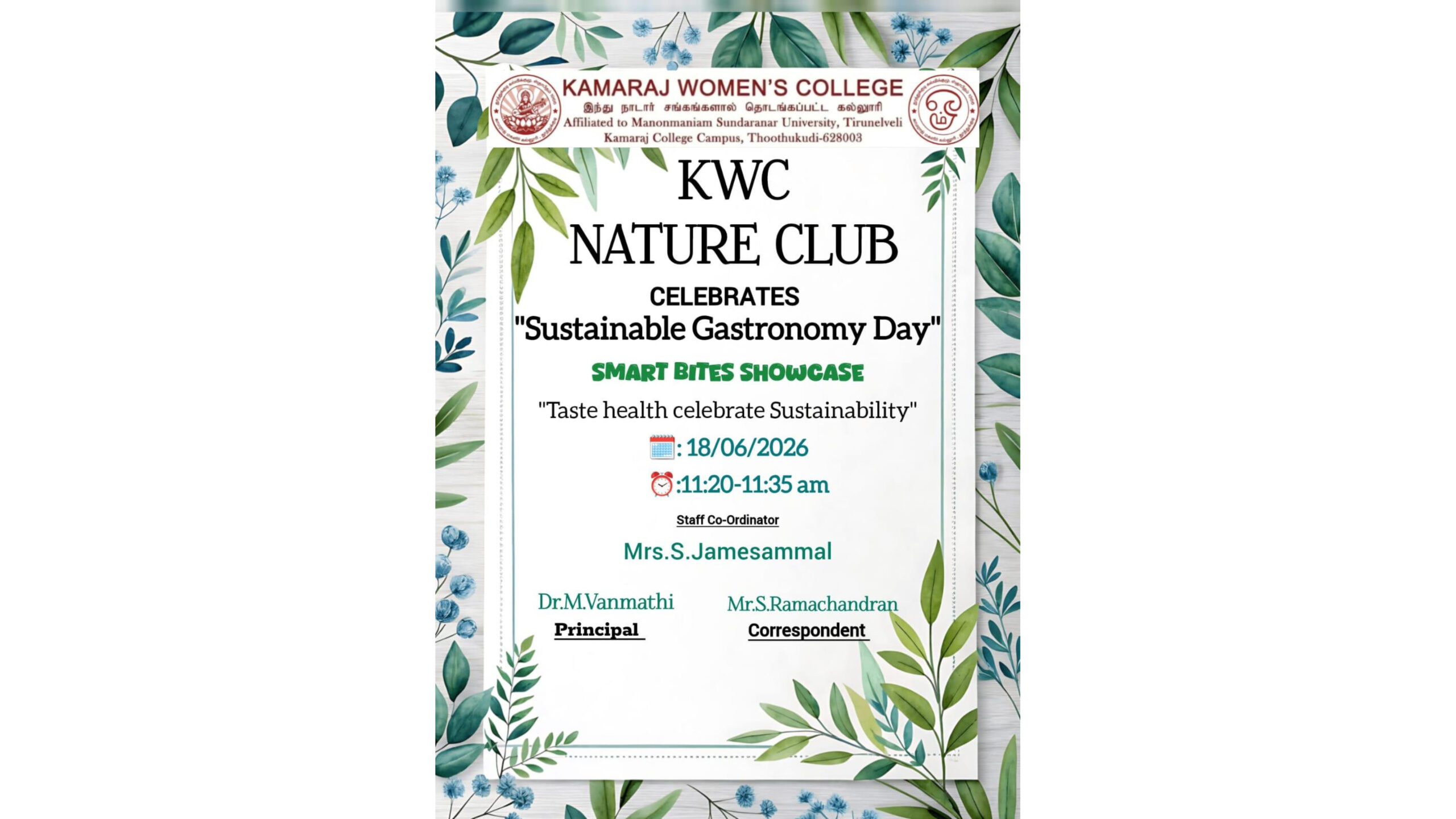 Sustainable Gastronomy Day